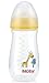 Nuby Wide Neck Bottle with Anti-Colic Air System, Colors/Prints May Vary, 1 Pack of 1 Bottle