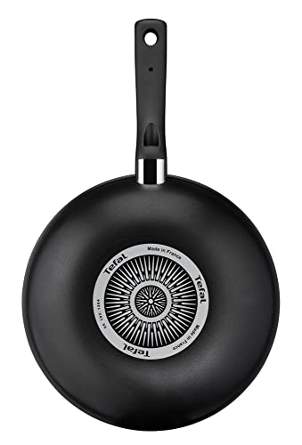 Tefal C38819 Hard Titanium Essential Wokpfanne 28 cm, Antihaftversiegelung mit Titanpartikeln, Thermo-Signal Temperaturanzeiger, spülmaschinengeeignet, Made in France, Schwarz thumbnail 3