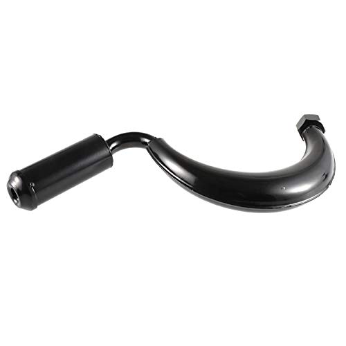 sthus 49cc 60cc 66cc 80cc High-Performance Racing Motorized Bicycle Gas Engine Motor Parts Muffler Expansion Chamber Exhaust Pipe - Black