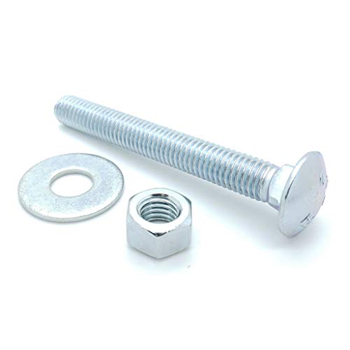 SNUG Fasteners (SNG348) Ten (10) 1/2-13 x 4" Long Carriage Bolts Set w/Nuts & Washers