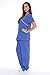 Just Love Women's Scrub Sets/5 Pocket Medical Scrubs Uniforms (Mock Wrap), Royal Blue With Lime Trim, Medium