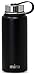 MIRA 40 Oz Stainless Steel Vacuum Insulated Wide Mouth Water Bottle | Thermos Keeps Cold for 24 hours, Hot for 12 hours | Double Walled Powder Coated Travel Flask | Black