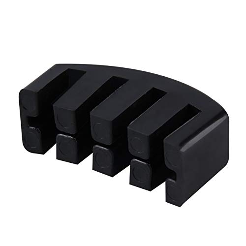 Dalkeyie 1pc Black Heavy Rubber Cello Practice Mute Rubber Mute