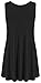 Simlu Womens Sleeveless Loose Fit Tank Top Vest - Black,X-Large