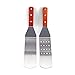 Ifavor123 Set of 2 Grilling Spatulas for BBQ Use Indoor Outdoor Stainless Steel Grill Cooking Turners