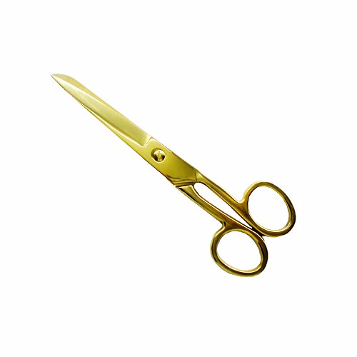 MultiBey 7" Straight Recycled Stainless Steel Scissors Copper Gold Fabric or Paper Shears