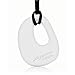 Organic Pendant - Silicone Necklace (Teething/Nursing) (Snow White)