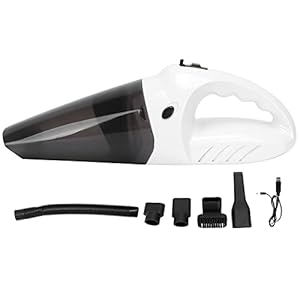 Autostofzuiger Draadloze, Draagbare Stofzuiger, 4 in 1 Witte USB-oplaadbare Stofzuiger Snoerloos Nat Droog Stofzuiger…
