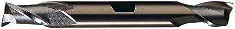 Putnam 96137 Cobalt Double End 2-Flute CC End Mill , 0.875 Diameter , Straight w/ Weldon Flats , Spiral Flute , Bright Finish (Pack qty. 1)