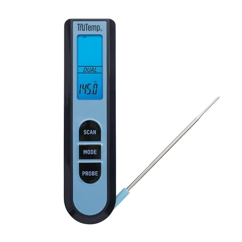Taylor TruTemp Dual Instant Read Infrared Meat and Food Thermometer, Digital fo…