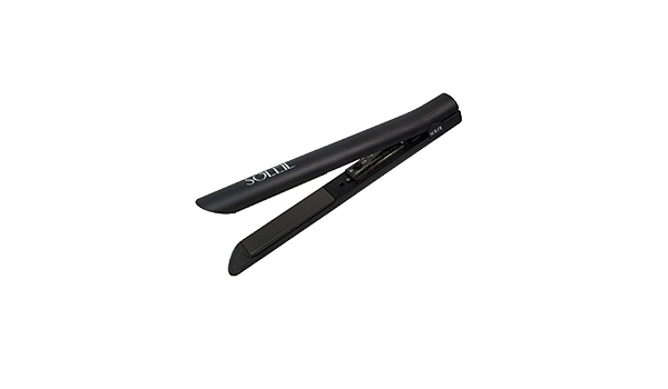Soleil - Plancha de pelo de cerámica, color negro : Amazon.es: Belleza