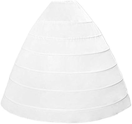 Ondine8 Women's 6 Hoops Wedding Petticoat/underskirt/crinoline White
