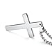 Jstyle Jewelry Mens Simple Cross Necklace Stainless Steel Pendant for Women 22 24 Inch