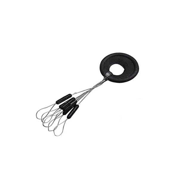 Voberry-100Pcs-6-in-1-Cylinder-Shaped-Float-Stop-Fishing-Stopper-Bobber-Sinker