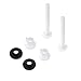 4 Pack Plastic Toilet Seat Hinge Bolts and Nuts Washers for Top Mount Toilet Seat Hinges