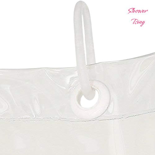 CASA-NEST PVC Solid Thick Transparent AC Curtain -White, Standard, 7ft, Width 4.5 ft, 0.23 mm AC001, Pencil Pleat 3