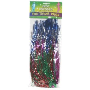Henbrandt Multi Coloured Tinsel Wig For Party Bags