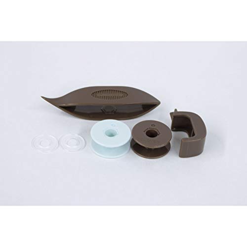 Clover 57-738 Tatting Lace Tool, Tatting Shuttle Bobbin, Brown