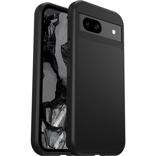 OtterBox Sleek Série Coque pour Google Pixel 8a, Antichoc, Anti-Chute, Ultra-Mince, Protection Fine, testé Selon Les Normes Militaires, Noir, Livré sans Emballage