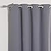 Best Home Fashion Blackout Curtain Panels - Premium Thermal Insulated Window Treatment Blackout Drapes for Bedroom - Antique Bronze Grommet Top (52