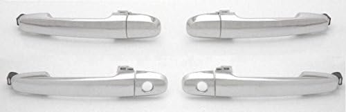 DELPA CL4291 > All 4 pcs = Chrome Outside Outer Exterior Door Handles