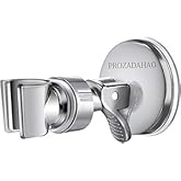 Adjustable Shower Head Holder, Bathroom Suction Cup Handheld Shower Head Bracket, Removable Handheld Showerhead & Wall Mounte