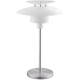 EGLO 98109A Brenda Table Lamp 1-Light 60 Watts, Satin Nickel