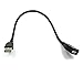 Duttek USB Gooseneck Cable 1FT/30CM, USB2.0 Cable, USB 2.0 Type A Male to Female Jack Sync Data Flexible Extension Gooseneck Cord