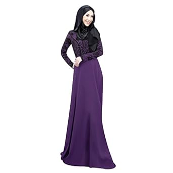 Weixinbuy Autumn Kaftan Abaya Islamic Muslim Women Long Dress