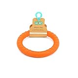 LaRoo Dog Toy Flying Ring Dog Disc Pets Flying Disc Non-Toxic Fitness Ring Dogs - Orange