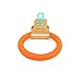 LaRoo Dog Flying Ring Frisbee Pets Flying Disc Non-Toxic Fitness Ring for Dogs - Orange