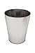 Kenney Rust-Resistant Metal Waste Paper Basket, 1.3 Gallon, Chrome