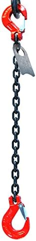 Chain Sling - 1/2" x 10' Single Leg with Sling Hooks - Grade 80
