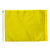 AMZFLAG Solid Yellow Flag 12x18 Inch, Vivid Color