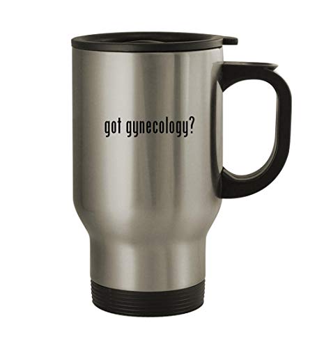got gynecology? - 14oz Sturdy Stainless Steel Travel Mug, Silver