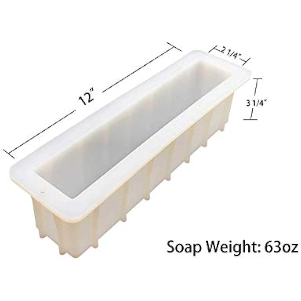 Large Loaf Soap Mold Thick Lip Silicon Rectangular Mould DIY Handmade
