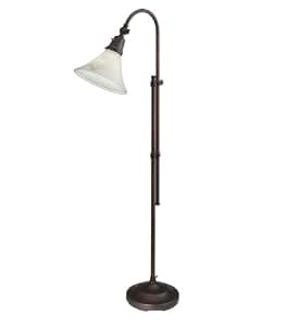 OttLite Wing Shade Floor Lamp - 18 Watt Black Adjustable Reading & Task Lamp - View #8