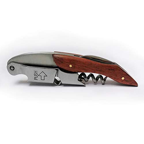 OWO Waiters Corkscrew Rosewood 3-in-1 Wine Opener, Beer Bottle Opener and Foil Cutter, The Best Choice of Professional Waiters and Bartenders Around the Globe
