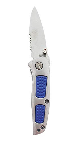 Klein 11054 Wire Stripper & Cutter for 8-16 AWG GA Solid and 10-18 AWG GA Stranded Wire w/Closing Lock and Bonus Stainless Steel Pocket Knife