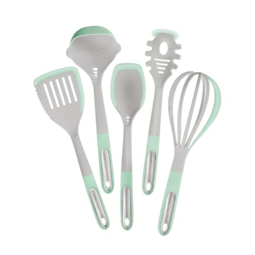 JadeCook Batería de Cocina Jade Smart Antiadherente de 10 piezas con Utensilios, Mango Desmontable Multipropósito con 6 Capas de Recubrimiento Antiadherente 100% libre de tóxicos