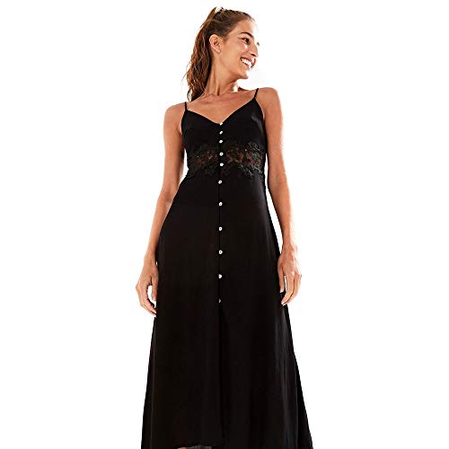 vestido midi renda farm