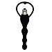 Waterproof 10 frequency Vibrating Vagina and anal beads Massager Vibrator Female Masturbation Pleasure Sex Toys, Waterproof Female Vibrator (Black)