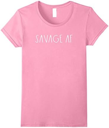 Womens Be Savage AF Graphic T-Shirt XL Pink