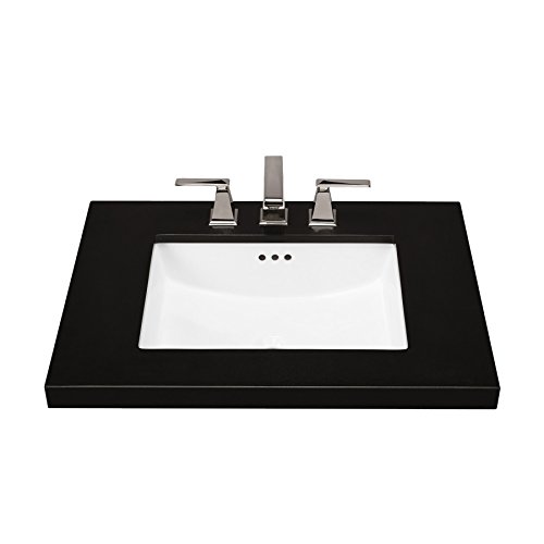 MAYKKE Bristol Ceramic Undermount Bathroom Vanity Sink in White YSA1092001
