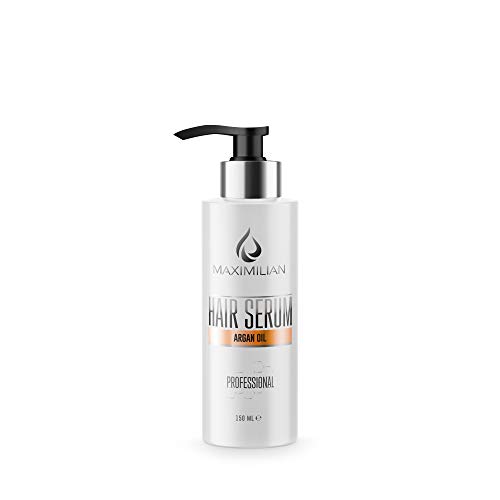 Hair Oil For Dry Hair- Argan Oil For Hair - Heat Protector For Hair - Professional Hair Serum Argan Oil Paraben Free - Prevents Damage & Breakage Hair Protection From Heat (5.07 Fl Oz- 150 ml)