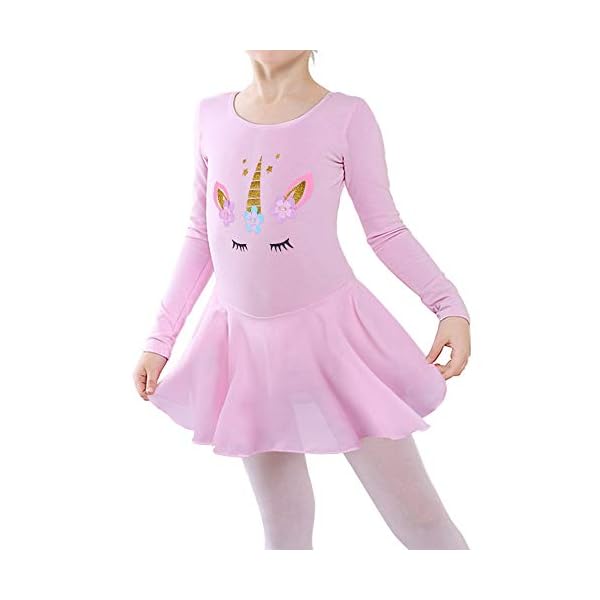 BAOHULU Girl's Skirted Leotards Camisole Cartoon Ballet Dance Tutu Dress
