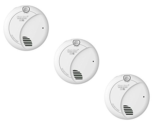 First Alert BRK 7010B Hardwire Smoke Alarm with Photoelectric Sensor and Battery Backup (3 Pack)