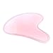Rose Quartz Gua Sha Beauty Tool, Stone Carving Polished Scraping Massage Health Relaxation Crystal Scrapping Plate()