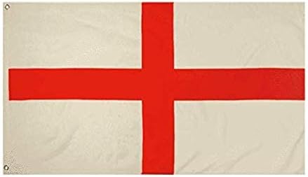 Toyland® 5ft x 3ft (150cm x 90cm) St George Cross British Flag Perfect For St George's Day Celebrations, Red