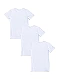 David Archy Men's 3 Pack Micro Modal Undershirts Ribbed Crew Neck T-Shirts